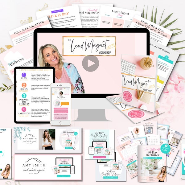 The Lead Magnet Workshop Video Training | INSTANT ACCESS | Agent Lead Gen | Canva Templates DIY Realtor Marketing | Pop By Idea #RealEstate