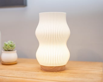 3D Printed Bubble Wave Lamp, Bedside Lamp, Reading Lamp, Desk Lamp