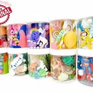 Playdough jar, Party favors playdough , Playdough kit, kids Party Favors, Goodies Bags , Play dough Jars, birthday Party Favors Inspired