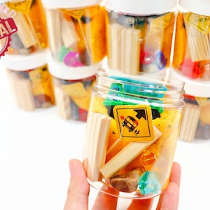 Playdough Jar, Construction Play Dough Kit, Construction Sensory Kit, Playdough Party Favors, Sensory Jar for Kids, Playdough Kit, playdough
