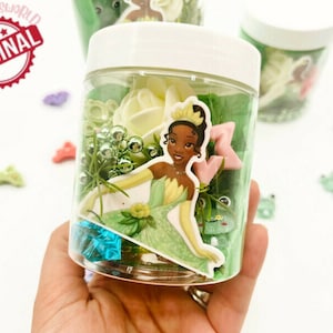 Princess Playdough Jar, Playdough Jars, Playdough Sensory Kit, Playdough Kit, Princess party favor, inspired theme