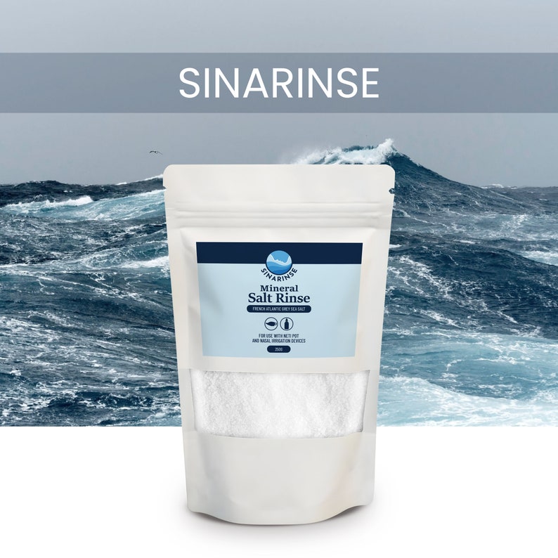 NeilMed and Sinarinse Mineral Sea Salt 250g Nasal Irrigation Kit, Sinusitis image 4