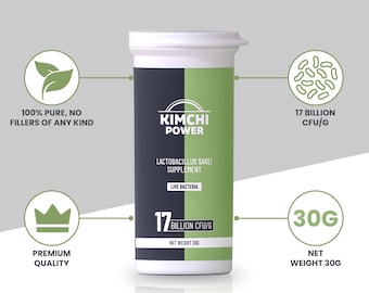 Kimchi Power - Lactobacillus Sakei Live Bacteria Supplement