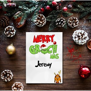 Grinchmas Editable Printable Christmas Card, Grinch Christmas Printable ...