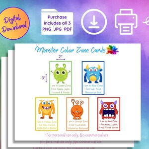 Color Zone Printable/Assisted Communication Cards/Special Needs Nonverbal/PEC's/Autism Support/Classroom Therapy tools/Digital Download PDF