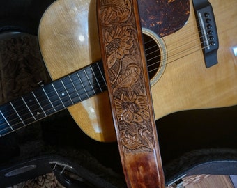 Hand Tooled Guitar Straps