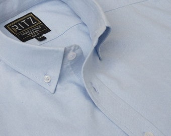 Oxford Button down Collar Shirt – Sky Blue