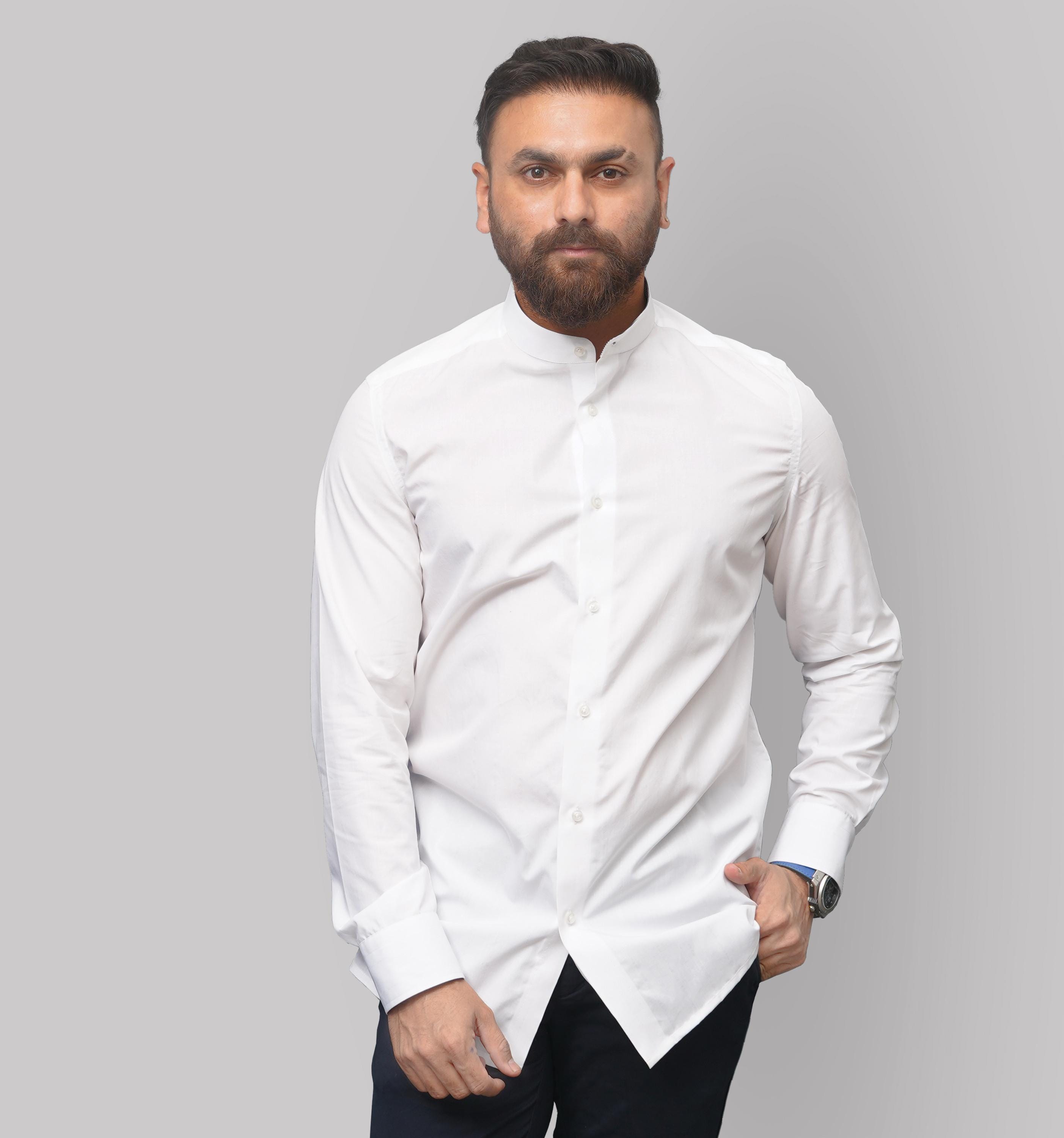 diamond white dress shirt Mens Slim Fit White Tonal Diamond Pattern Spread Collar Cotton Blend Dress Shirt, 15 / 32/33