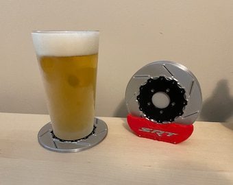 Benutzerdefinierte Getränke Untersetzer, 4er Set | Bremssattel | Auto Kerl Geschenk
