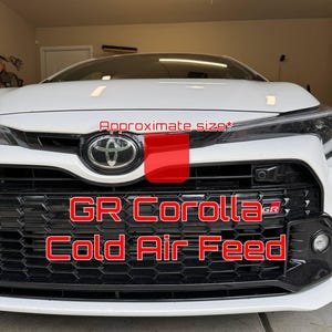 GR Corolla Front Bumper Duct - Cold Air Feed