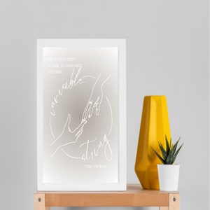 INVISIBLE STRING Digital Art Print Swiftie Folklore Swift