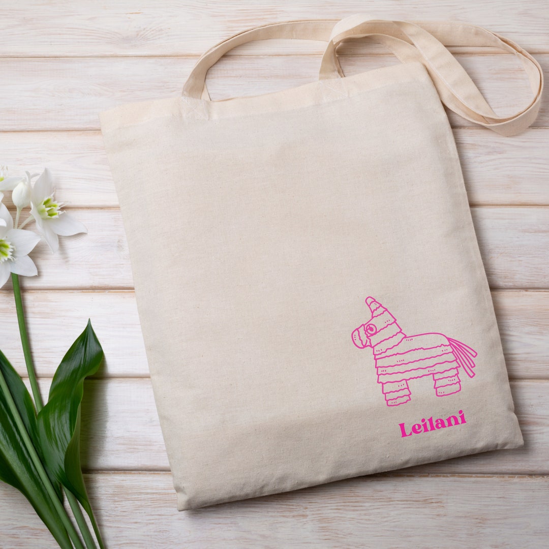 Pinata Tote Bag, Mexico Bachelorette, Destination Wedding Tote, Custom ...