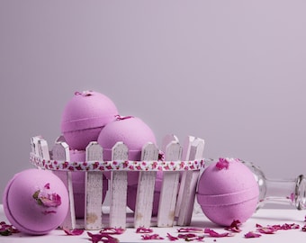 Bombe de bain baisers roses