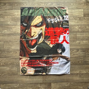 Titan Anime Flag, Anime Gift, Anime Handmade Tapestry, Premium Quality, Unique gift for valentine, gifts ideas.