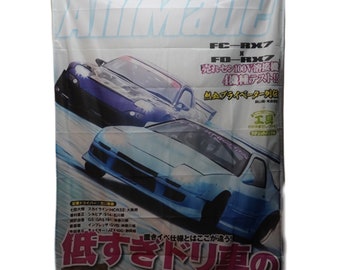Rotary Anime Flag, RX7, Car Flag, Anime Gift, Anime Handmade Tapestry, Premium Quality, Unique gift for valentine, gifts ideas.