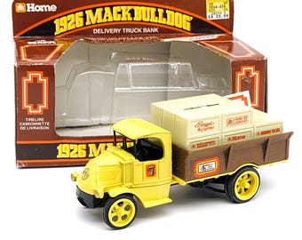 1926 Mack Bulldog Coin Bank | 7th Edition Home Hardware Die-Cast Truck | Collectible Model in Box 1:38 Scale 1997 | Gift Decor Made in USA