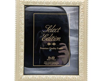 Vintage Picture Frame Gold Tone Classic Style | Large 8x10 Photo Frame Wall Hanger Decor | Golden Large Photo Frame Retro Picture Frame