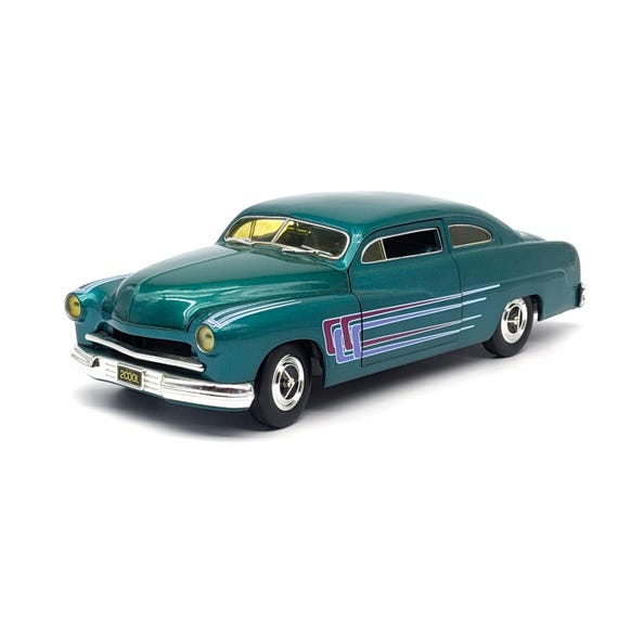 ERTL 1951 Mercury Coupe Diecast Model: Teal & Purple American