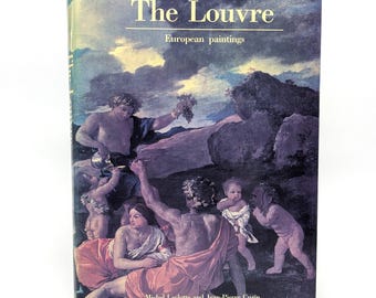 1991 Louvre European Paintings Coffee Table Book | Louvre Paris Art Reference Guide | Renaissance Oil Painting Home Decor Museum