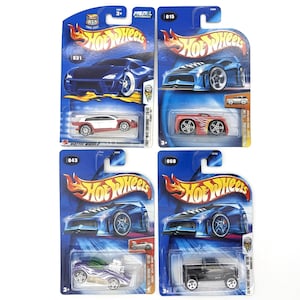 Carros Hot Wheels Vintage Ano 2003 2004 Novo em Cartão Lacrado | Miniatura de Carro Fundido Hot Wheels Primeiras Edições Flight, Dodge, Splittin, Hummer