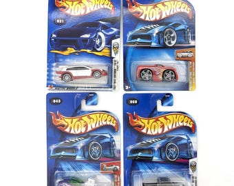 Vintage Hot Wheels Cars Year 2003 2004 New in Card Sealed |Hot Wheels Diecast Car Miniature First Editions Flight, Dodge, Splittin , Hummer