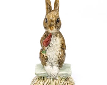 Beatrix Potter Fierce Bad Rabbit Figurine | Beswick England Porcelain | Vintage English Home Decor | Easter Collectible Gift Bunny Miniature