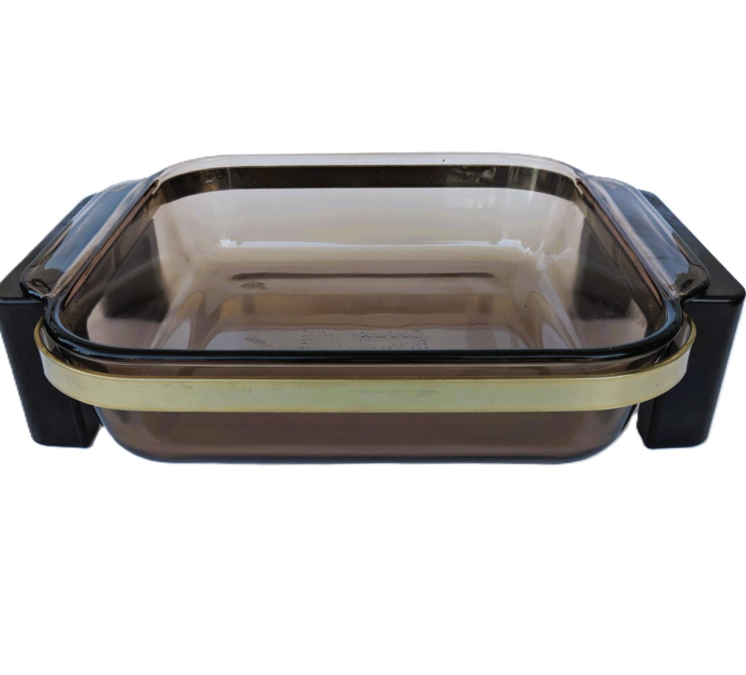 Vintage Pyrex Amber Baking Dish 222-R With Stand - Etsy