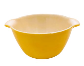 Vintage Serving Bowl Fire King Orange 9” | Rare 1960s Small Mixing Bowl Anchor Hocking Fire King | Yellow Orange Bowl Kitchen Decoration