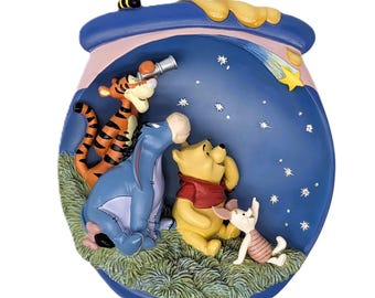 Winnie the Pooh Honeypot Adventures 3D Plate Friendship Makes A Star Shine Brighter | Bradford Exchange Limited Edition Collectible Art