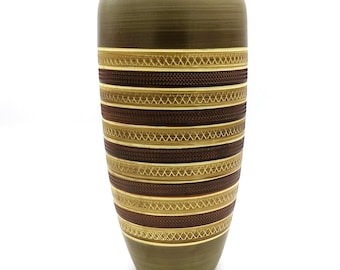 1960s Large Vase Germany Dumler & Breiden Model 166 40 | Mid Century Modern Big Vase Earthen Tones | Statement Tall Vase Germain Pottery 16”