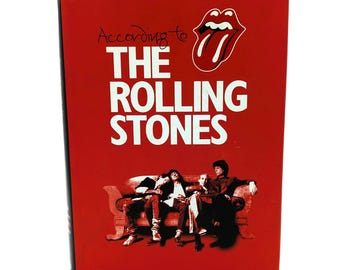 Coffee Table Book According to Rolling Stones Art Book Hardcover Coffee Table Book Rare Photo Entertaining Music Collectible Home Decor