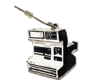 Vintage Polaroid Single-Earring | Instant Camera Retro One earring 80s Party | 1980s Photo Camera Costume Single-Earring Dangle Drop Earring