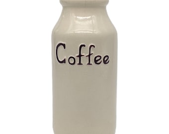 Vintage Coffee Bottle Vase | Ceramic Flower Vase | Boho Farmhouse Kitchen Decor | Retro Coffee Milk Jug Vase Made in China