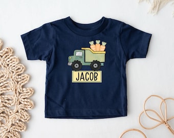 Personalized Easter Truck Toddler Shirt: Boutique Spring Tee