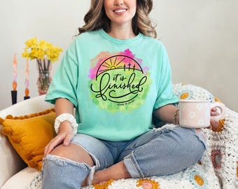 It Is Finished Easter Tee - Christian Comfort Colors Shirt