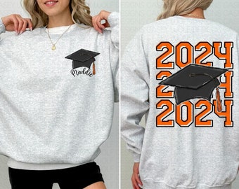 Graduation Sweatshirt with year- High School Graduation-College Graduation