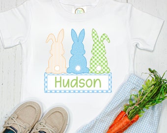 Personalized Easter Bunny Shirt: Boutique Toddler Spring Tee