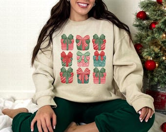 Christmas Presents Coquette PNG Download: Bows & Gifts (Digital Download)