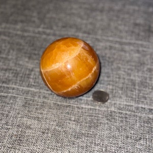 Medium Sized Orange Calcite Sphere