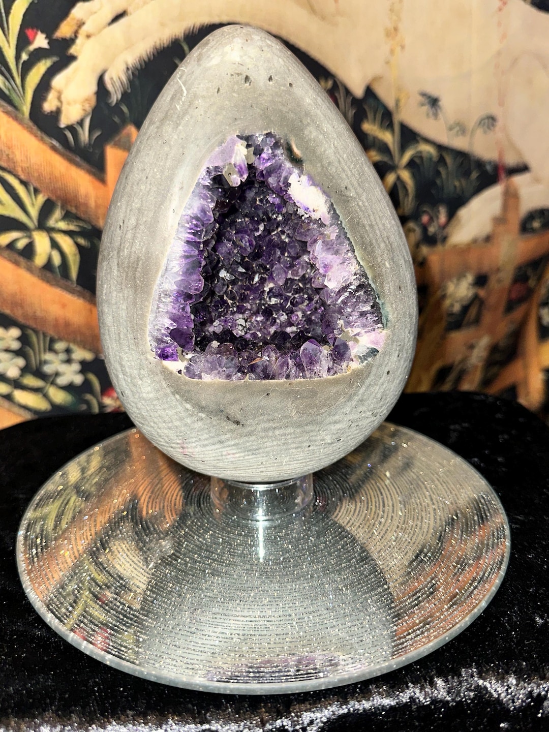 アメジストジオード 大 紫 16.5 cm (6.5 インチ) アメジスト ジオード - Etsy 日本