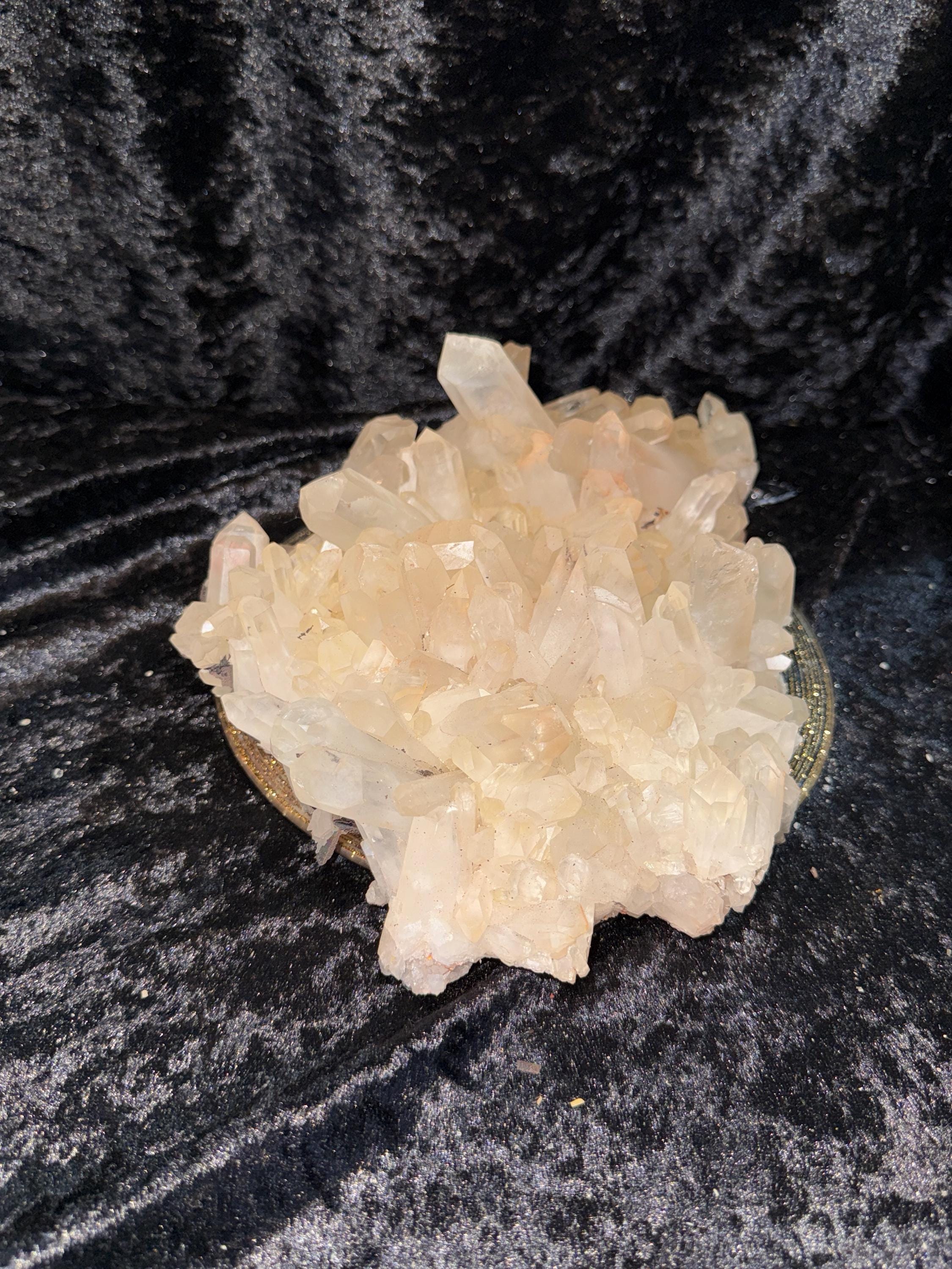 10.24インチ x 7インチの水晶クラスター - Etsy 日本