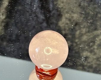 1.25” Rose Quartz Sphere | Natural Pink Crystal Ball | Heart Chakra Stone | Healing Crystal | Polished Sphere | Exact Piece