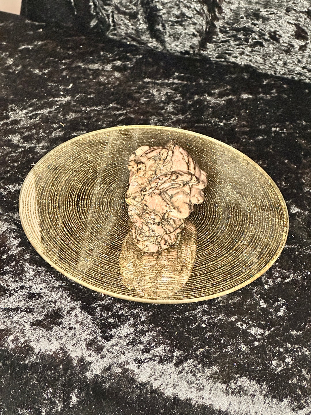 3インチのロードクロサイトスカルヘッドと蛇 - Etsy 日本