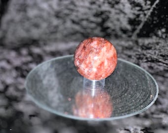 2 Inch Fire Quartz Sphere Hematoid Quartz Crystal Ball Red Included Quartz