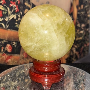 Esfera de citrino de 4,01 pulgadas de diámetro