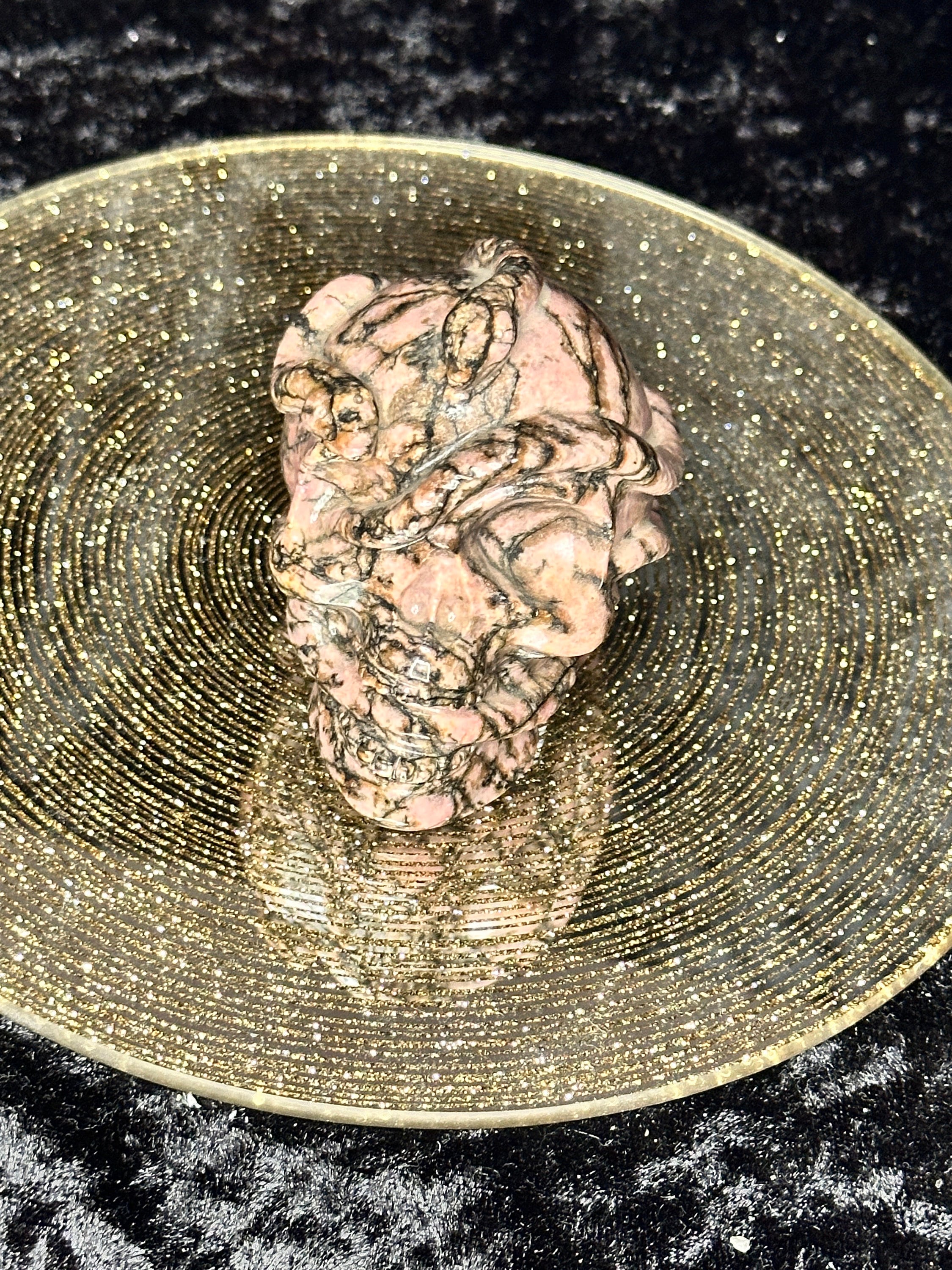 3インチのロードクロサイトスカルヘッドと蛇 - Etsy 日本