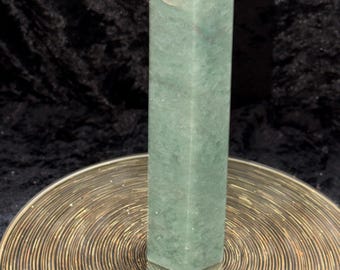 6.7” Green Aventurine Tower Large Crystal Point Natural Aventurine Obelisk Polished Stone