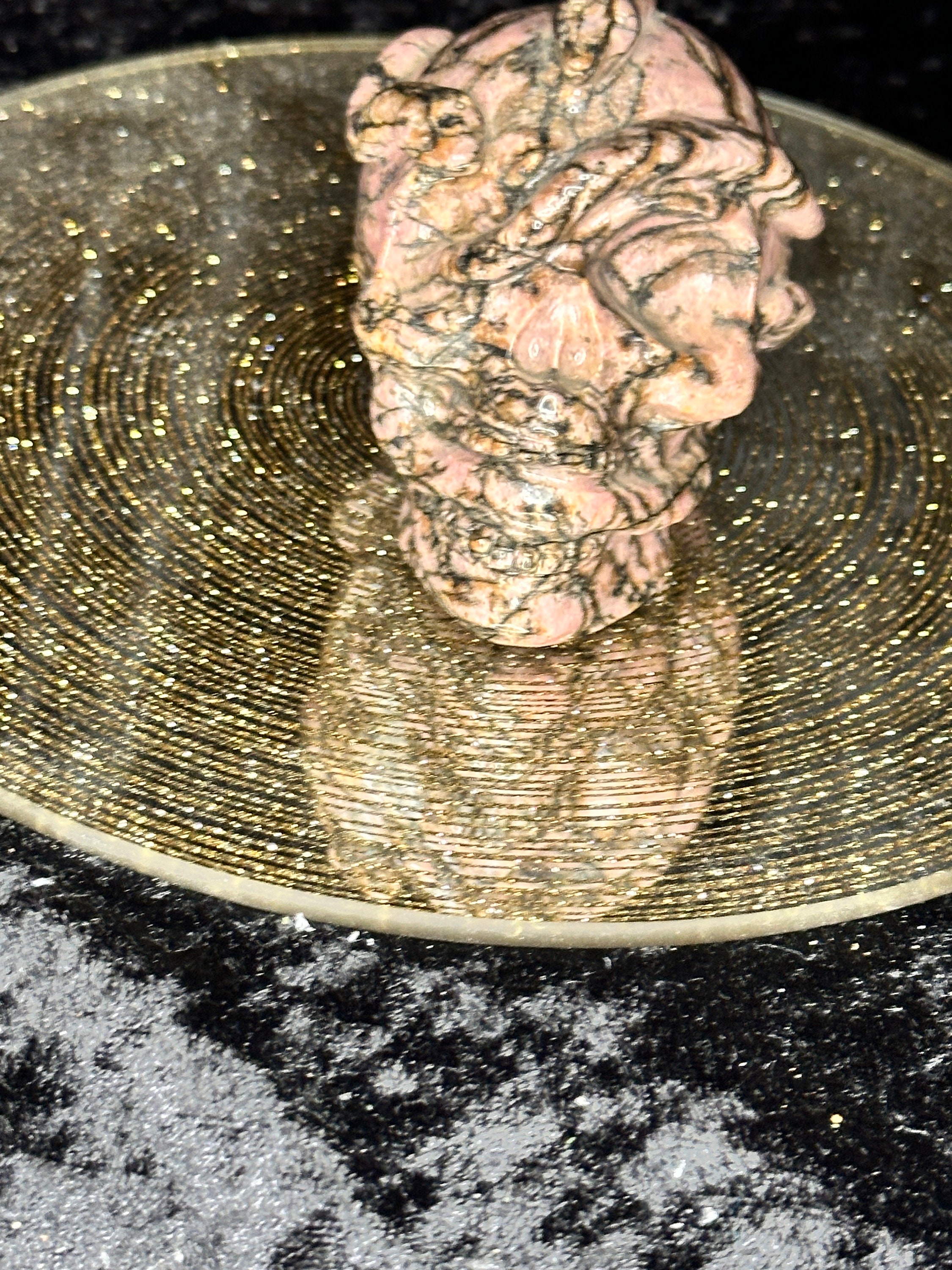 3インチのロードクロサイトスカルヘッドと蛇 - Etsy 日本