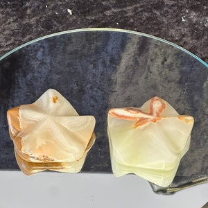 Afghan Jade star carvings