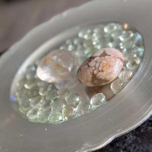 Exceptional Pair of Crystal Hearts
